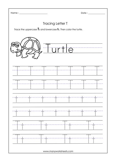 Letter T Worksheets Free Printables