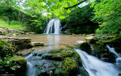 Wallpaper Scenery Waterfall 53 Images