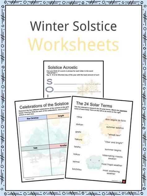 Winter Solstice Worksheets