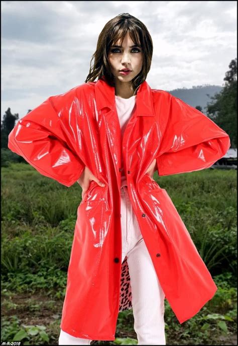 vinyl regenjacke rot red raincoat vinyl raincoat raincoats for women pvc vinyl rain wear