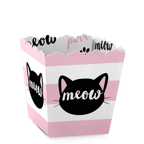 Big Dot Of Happiness Purr Fect Kitty Cat Party Mini Favor Boxes