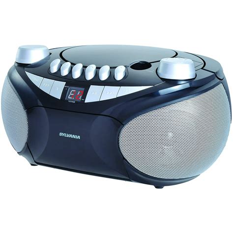 Sylvania Portable Cd Player Amfm Radio Tuner Mega Bass Reflex Stereo