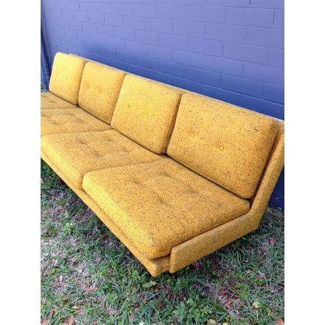 For extra stability, i used longer and more aggressive screws in the plate. Mid-Century Modern Armless Dux Sofa with Teak Legs | Chairish