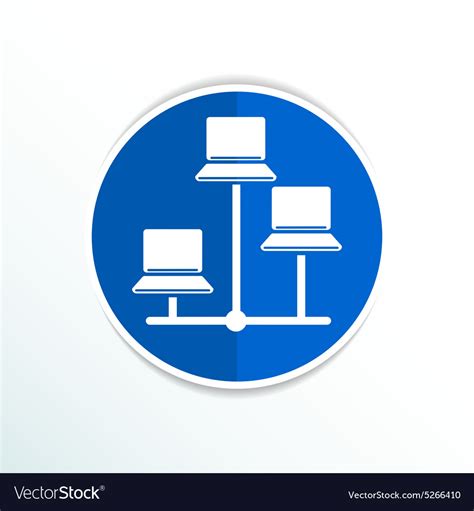 Network Icon Networking Wired Lan Web Royalty Free Vector