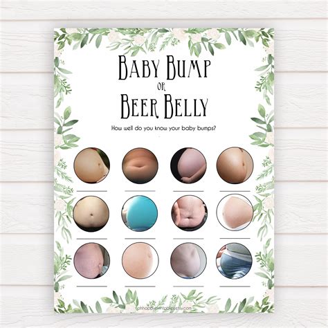 Pregnant Or Beer Belly Printable Game Printable Baby Shower Games The Best Porn Website