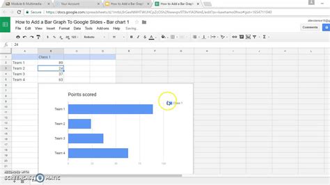 There are a lot of features that enable complex analysis, and presenting data in the form of charts or graphs is one a lot of people make bar graphs or charts to visualize their data. How to Add a Bar Graph to Google Slides - YouTube