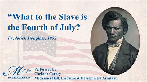 What To The Slave To The Fourth Of July Frederick Douglass 1852 Youtube