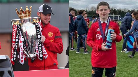 Like Father Like Son Kai Rooney Follows In The Footsteps Of Dad Wayne By Helping Man Utd To