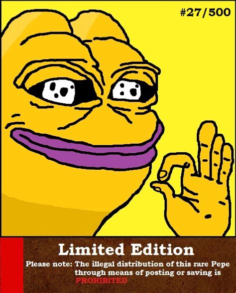 Pepe Limited Edition Rare Pepe Know Your Meme