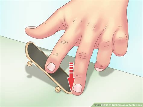 How To Kickflip On A Tech Deck 12 Steps With Pictures Wikihow