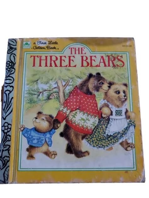 Vintage 1983 The Three Bears A First Little Golden Childrens Book
