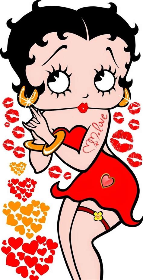 ♥️ happy valentine day my love betty boop art betty boop cartoon betty boop