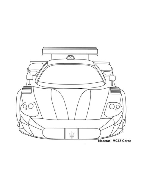 Maserati Mc Coloring Book To Print And Online