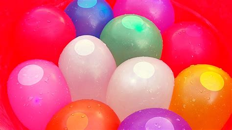 Pop Multicolor Water Balloons Fun Water Balloons Pop Video