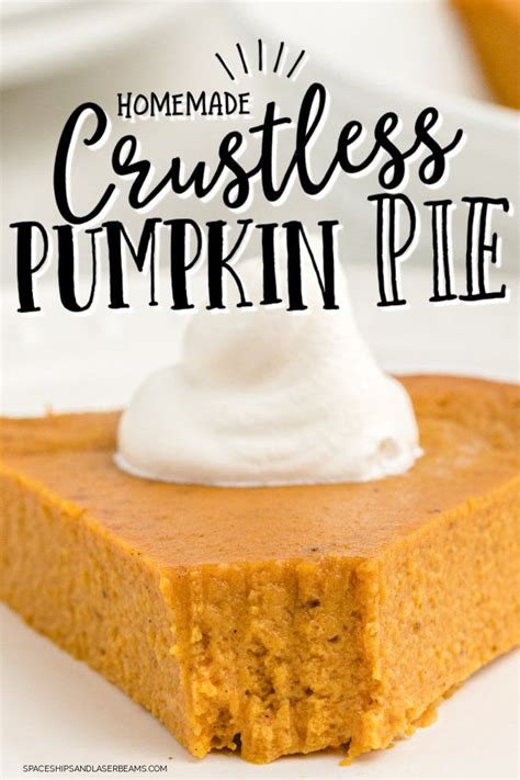 Crustless Pumpkin Pie Spaceships And Laser Beams Crustless Pumpkin