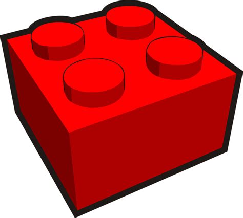 Free Vector Graphic Building Block Plastic Toy Red Free Image On