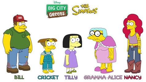The Matt Groening Versions Of Bill Cricket Tilly Gramma Alice And