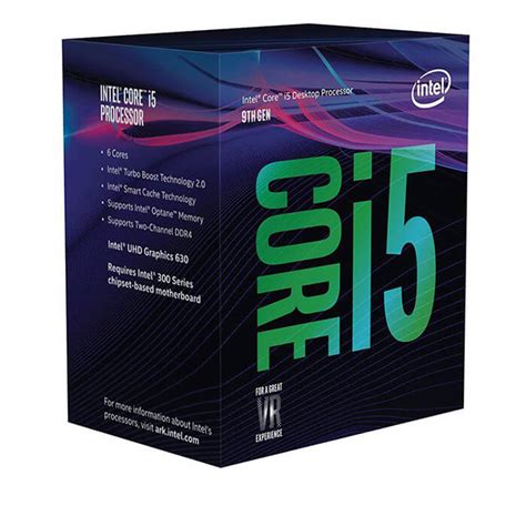 This processor, which is based on the coffee lake microarchitecture, is manufactured on intel's 3rd generation enhanced 14nm++ process. CPU Intel Core i5-9400F ( 2.90 GHz upto 4.10 GHz, 6 nhân 6 ...
