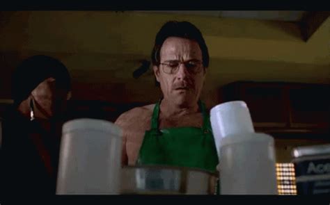 Walter White Cooking Meth With Chemical Reaction GIF Chemistry