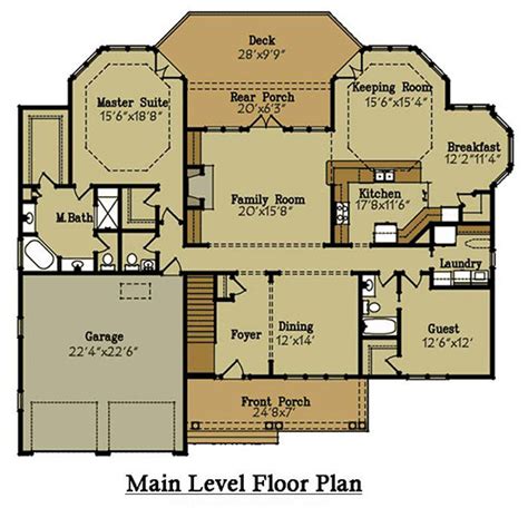 Open floor plan house plans from better homes and gardens today's homeowner demands a home that combines the kitchen, living/family space and often the dining room to create an open floor plan for easy living and a spacious feeling. Brick Lake House Plan with an Open Living Floor Plan