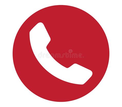 Red Phone Icon Stock Illustration Illustration Of Handset 82258005