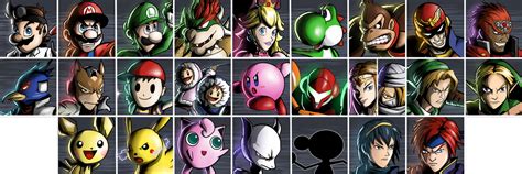 Super Smash Bros Melee Character Select All By Aserdreamasters On