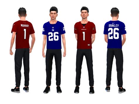 The Sims Resource Nfl Jersey Pack V1