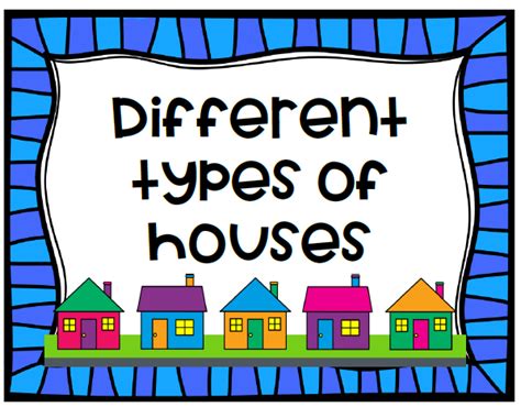 Different Types Of Homes Juffrou Met Hart