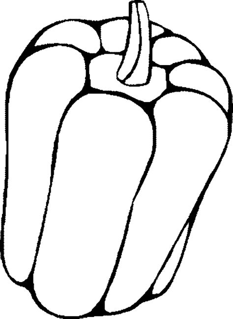 Download and print these peppers coloring pages for free. Green Pepper - Free Coloring Pages