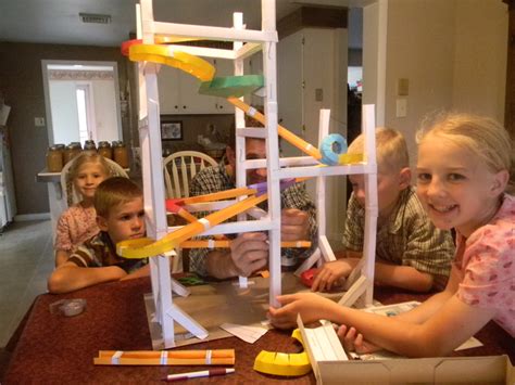 A roller coaster sculpture or model can be built out of many things, but pvc pipe works really well. Home Joys: Make Your Own Marble Roller Coaster From Paper