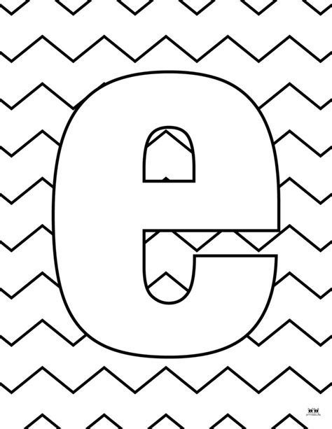 Printable Letter E Outline Print Bubble Letter E Free Printable