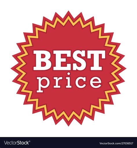 Shopping Best Price Tag Logo Sale Or Discount Vector Image