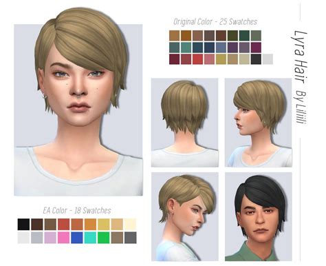 Sims 4 Cc Short Hair Bangs Maxis Match Leadbda