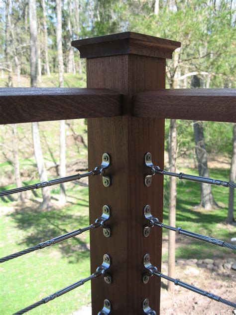 How To Build Deck Rail With Wire Hog Wire Deck Railing Easy Diy Ideas