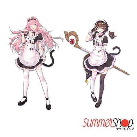Zero Two Maid And Megumin Maid Slaps And Diecut Summer Shop