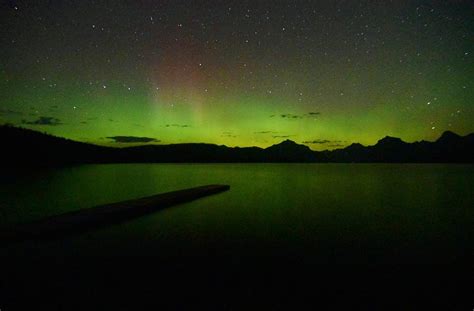 Lake Mcdonald Northern Lights Photograph By Eric Fellegy