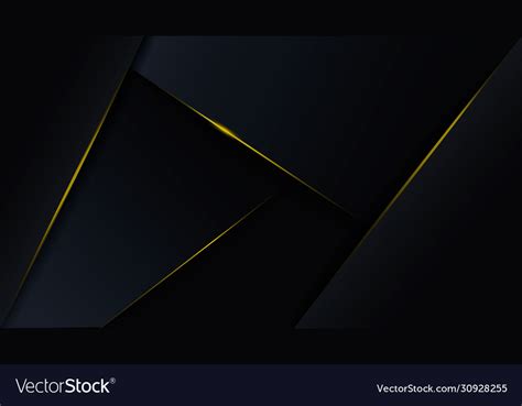 Free Download Abstract Polygonal Gold Wallpaper And Black Vector Image