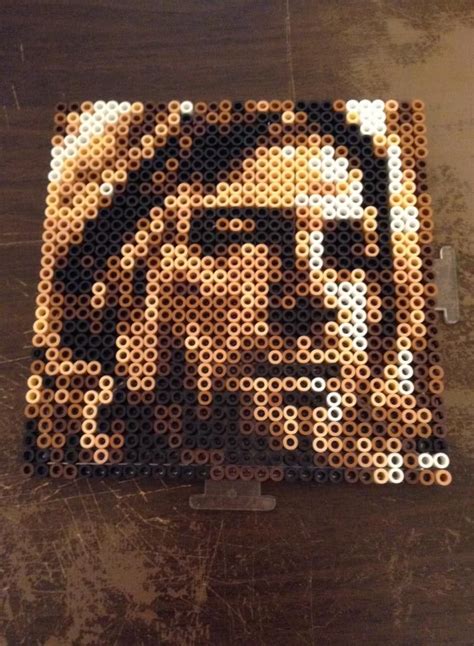 X Kurt Cobain Portrait Perler Beads By Werbenjagermanjensen On