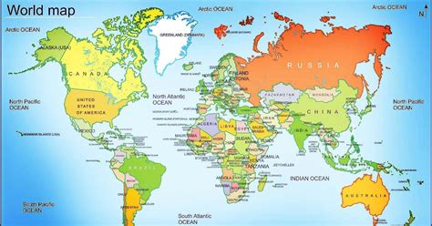 World Map With Country Names And Capitals Pdf