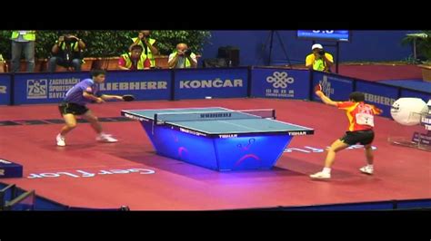 Five individual events, which include men's singles, women's singles, men's doubles, women's double and mixed doubles, are currently held in odd numbered years. 2007 World Table Tennis Championships - YouTube