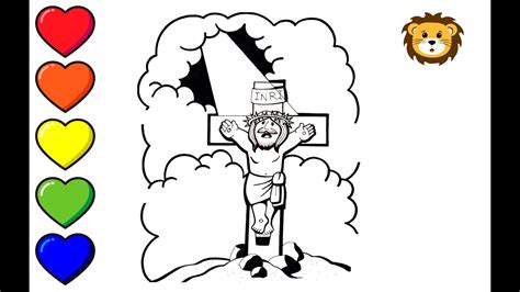 Dibujo De Jesus En La Cruz Dibujos De Semana Santa Faciles Para Niños