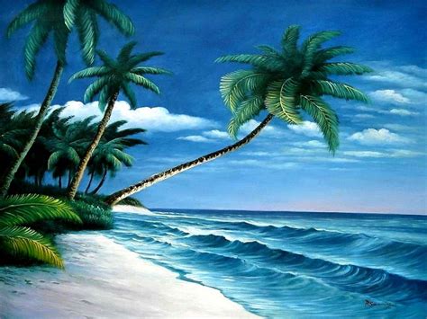 40 Tropical Beach Scenes Wallpaper Wallpapersafari