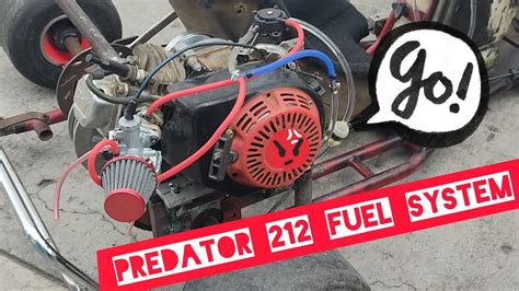 Go Kart Predator Engine 212 Fuel Pump Install Youtube