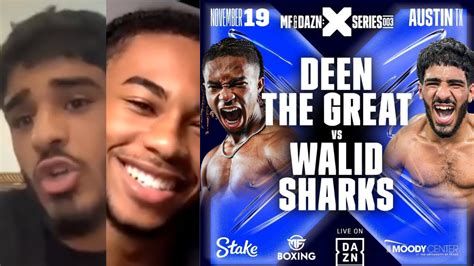 Deenthegreat And Walid Sharks Make A Big Bet Ahead Of Their Fight Youtube