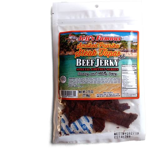 The saying for wild fork is that if you shop here, you'll never have a dull meal again, and i believe. Jeff's Famous Jerky - Smoked Paprika Steak Tapas ~ Beef ...