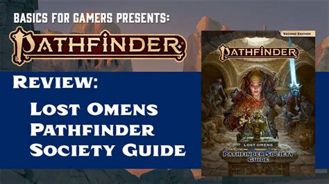 Within the pages of the pathfinder society roleplaying guild guide you will find everything you need to bring your own character to life. Pathfinder Society Guide Review - YouTube