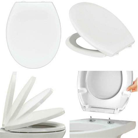 White Soft Close Quick Release Plastic Oval Toilet Seat Fixtures