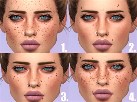 Savagesimbabys Ssb Freckle Id The Sims 4 Skin The Sims 4 Pc Sims