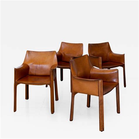 20th century italian modern mario bellini chairs. Mario Bellini - SET OF 4 BELLINI "CAB" CHAIRS