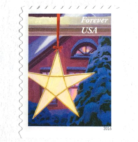 10 Christmas Star Forever Stamps Unused Christmas Star Forever Etsy